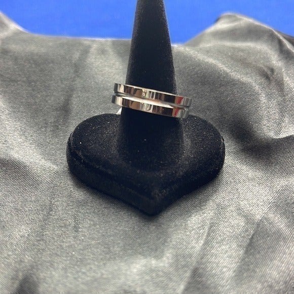 Men Wedding Band Ring Line Groove Style Design sizes 7 to 13 Stainless Steel - Picture 2 of 9